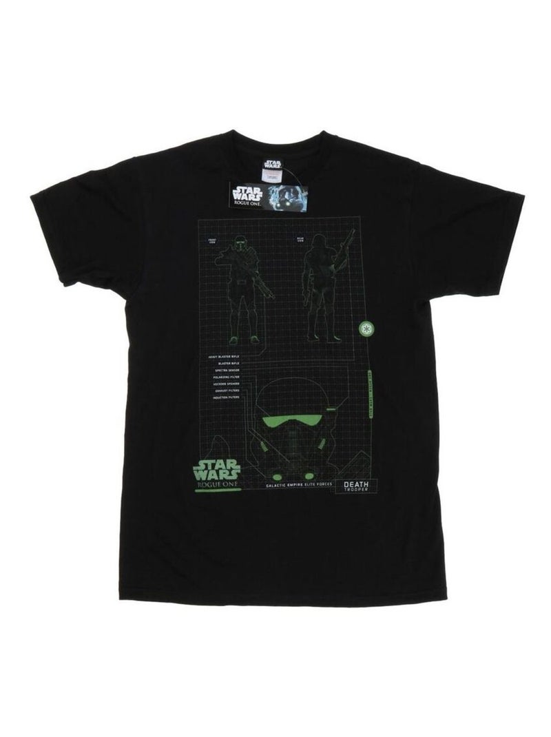 Star Wars - T-shirt ROGUE ONE DEATH TROOPER Noir - Kiabi