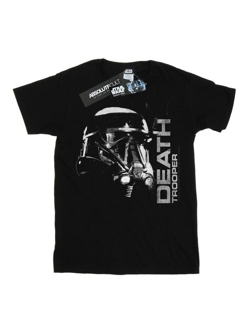 Star Wars - T-shirt ROGUE ONE DEATH TROOPER STARE Noir - Kiabi