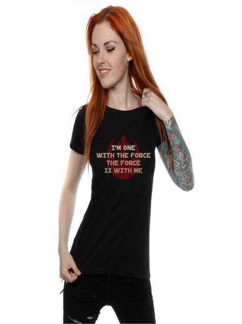 Star Wars - T-shirt ROGUE ONE I'M ONE WITH THE FORCE - Kiabi