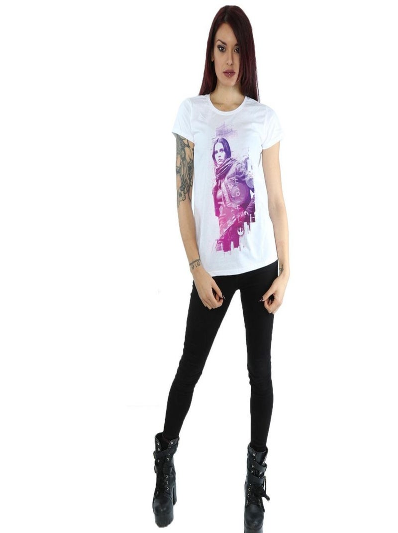 Star Wars - T-shirt ROGUE ONE REBEL Blanc - Kiabi