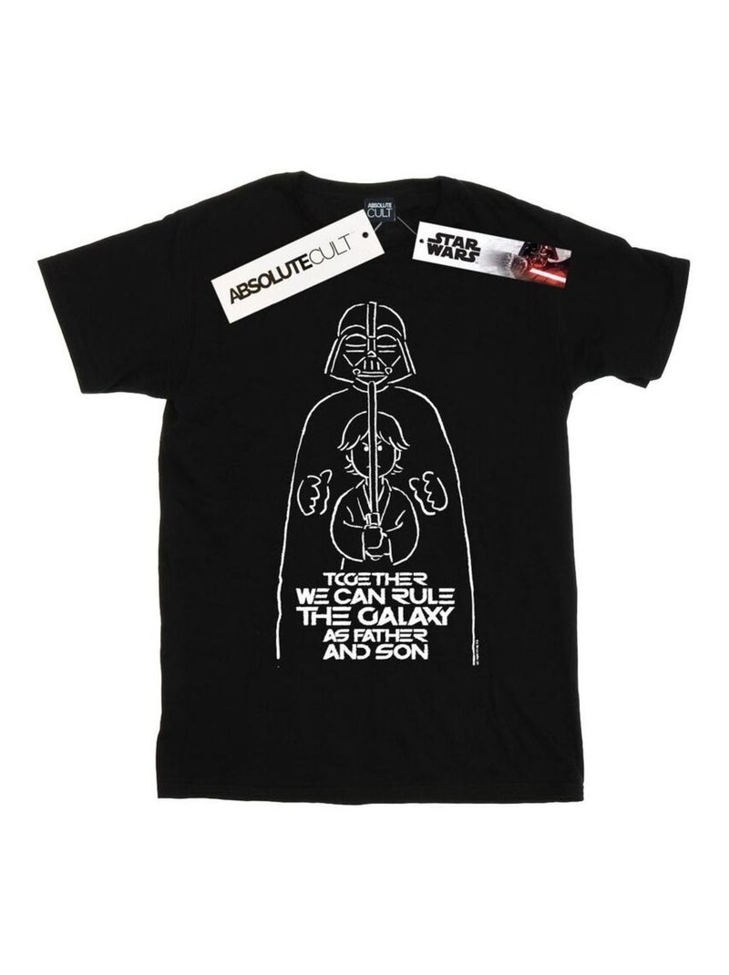 Star Wars - T-shirt RULE THE GALAXY Noir - Kiabi