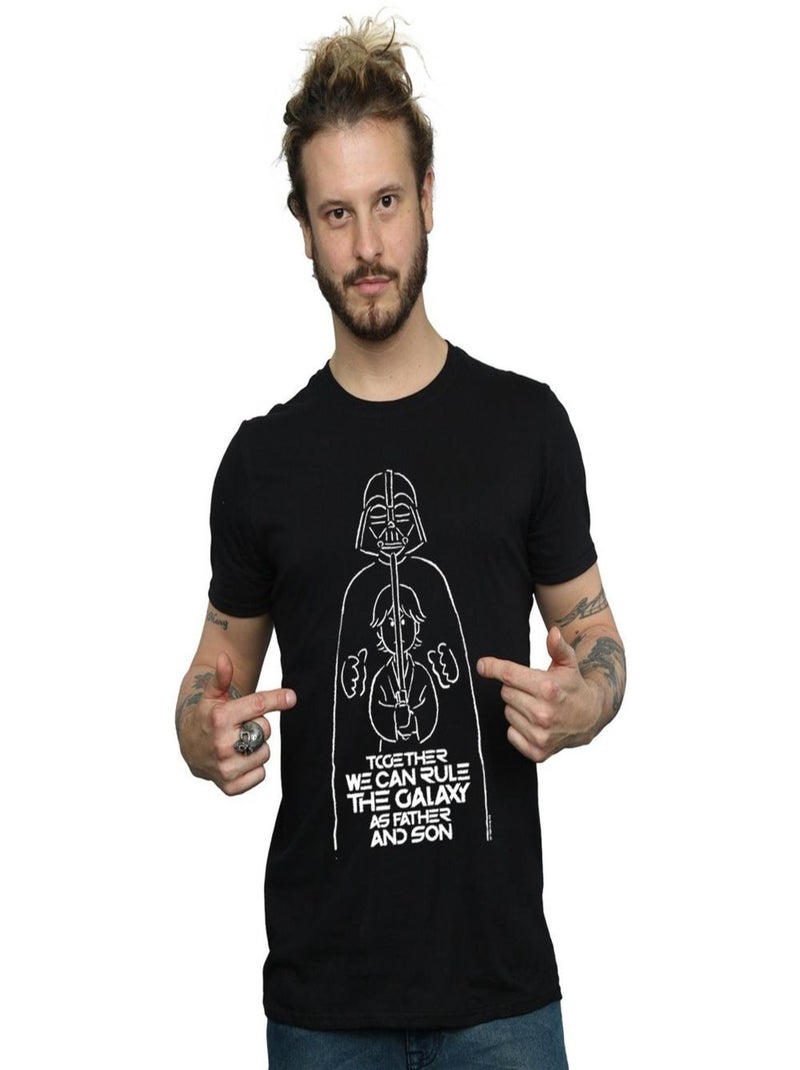 Star Wars - T-shirt RULE THE GALAXY Noir - Kiabi