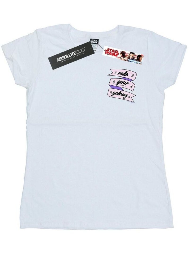 Star Wars - T-shirt RULE YOUR GALAXY Blanc - Kiabi