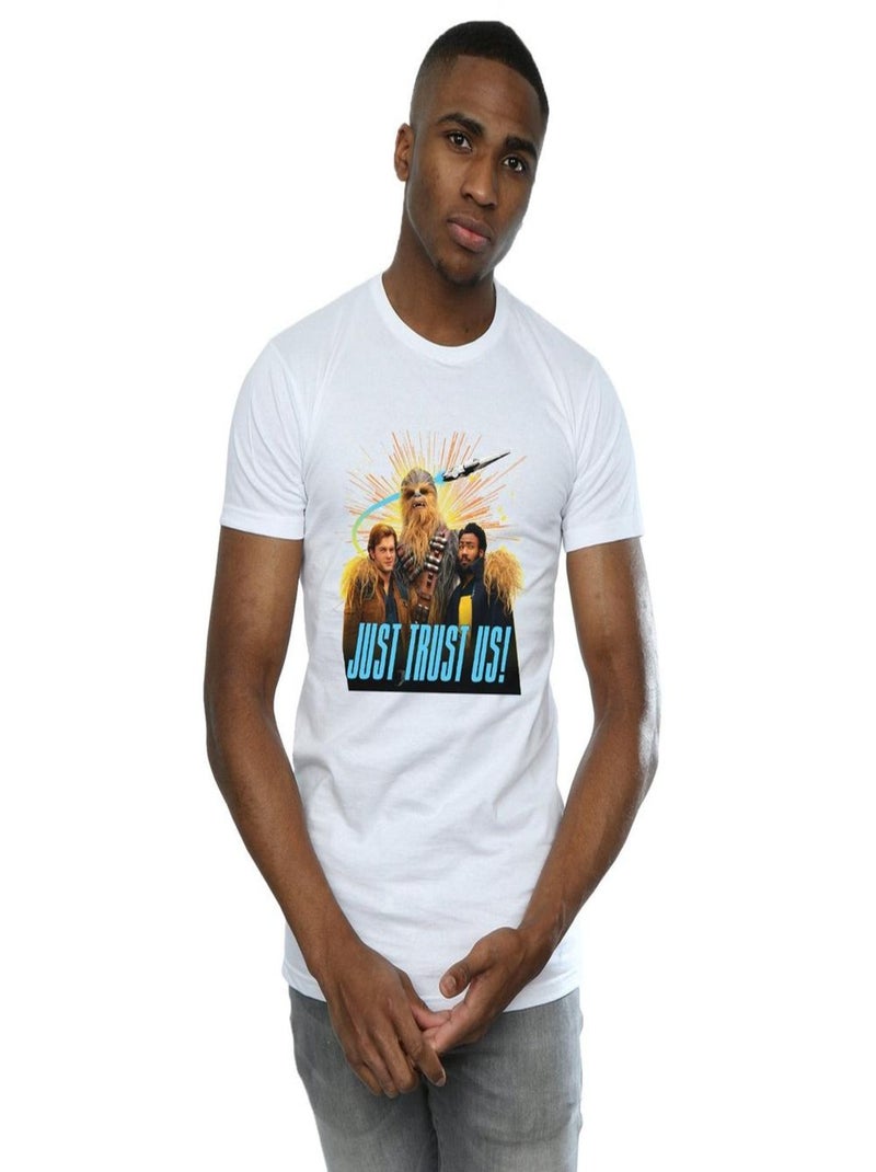Star Wars - T-shirt SOLO JUST TRUST US Blanc - Kiabi