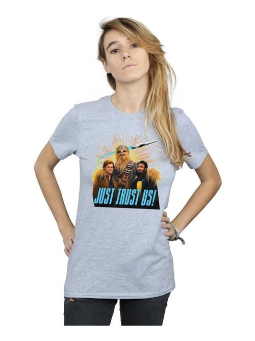 Star Wars - T-shirt SOLO JUST TRUST US - Kiabi