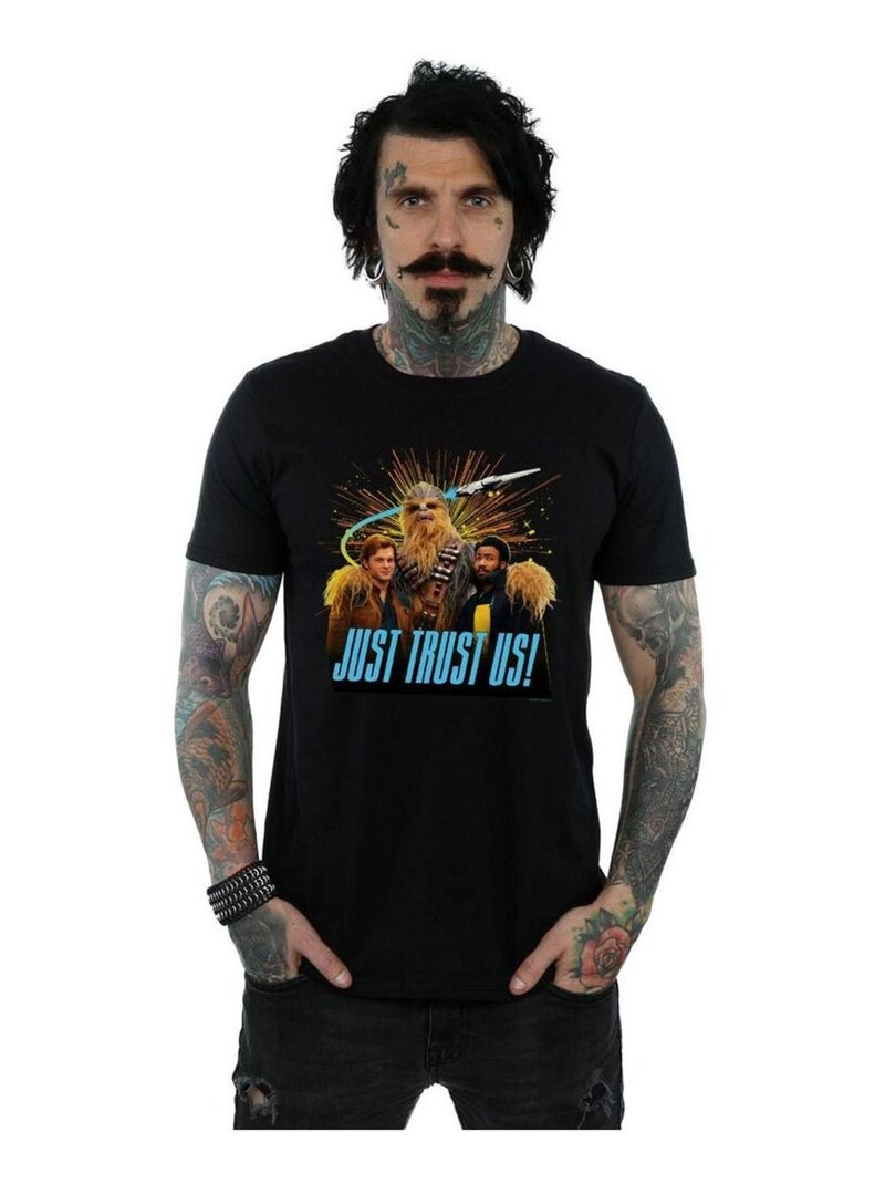Star Wars - T-shirt SOLO JUST TRUST US Noir - Kiabi