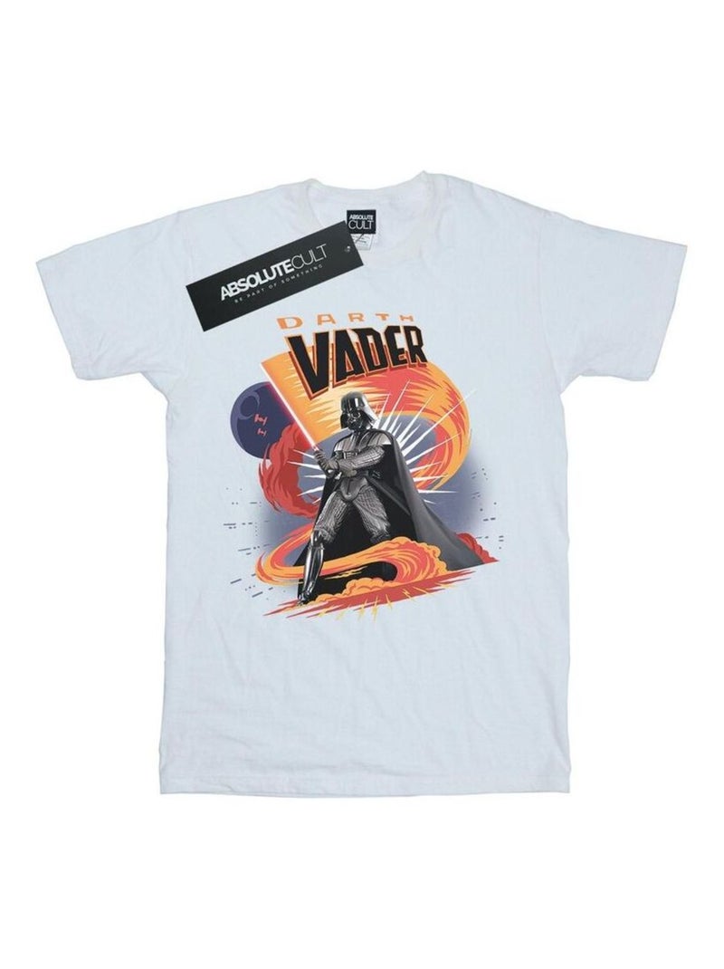 Star Wars - T-shirt SWIRLING FURY Blanc - Kiabi