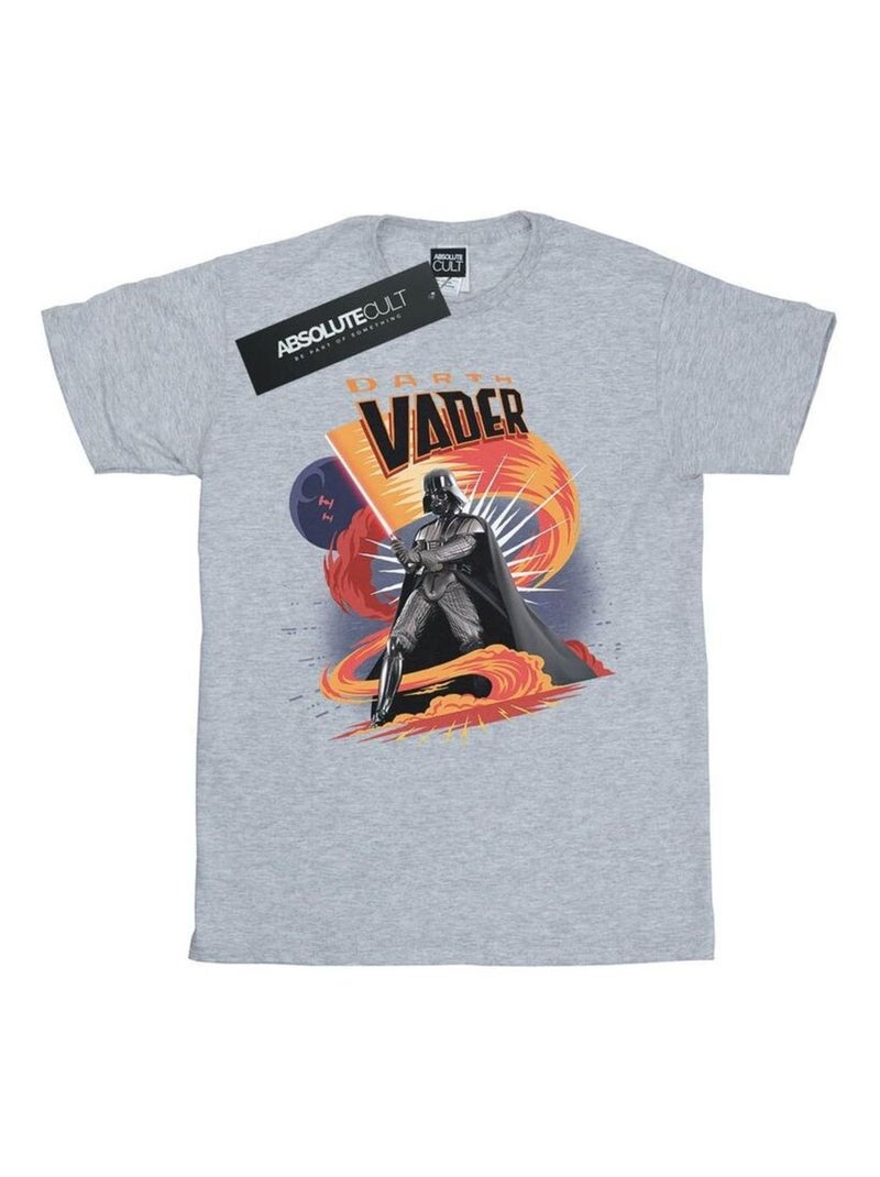 Star Wars - T-shirt SWIRLING FURY Gris chiné - Kiabi