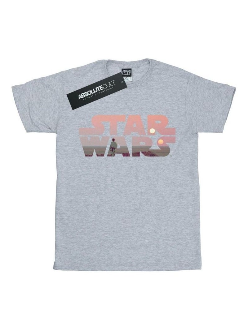 Star Wars - T-shirt TATOOINE Gris chiné - Kiabi