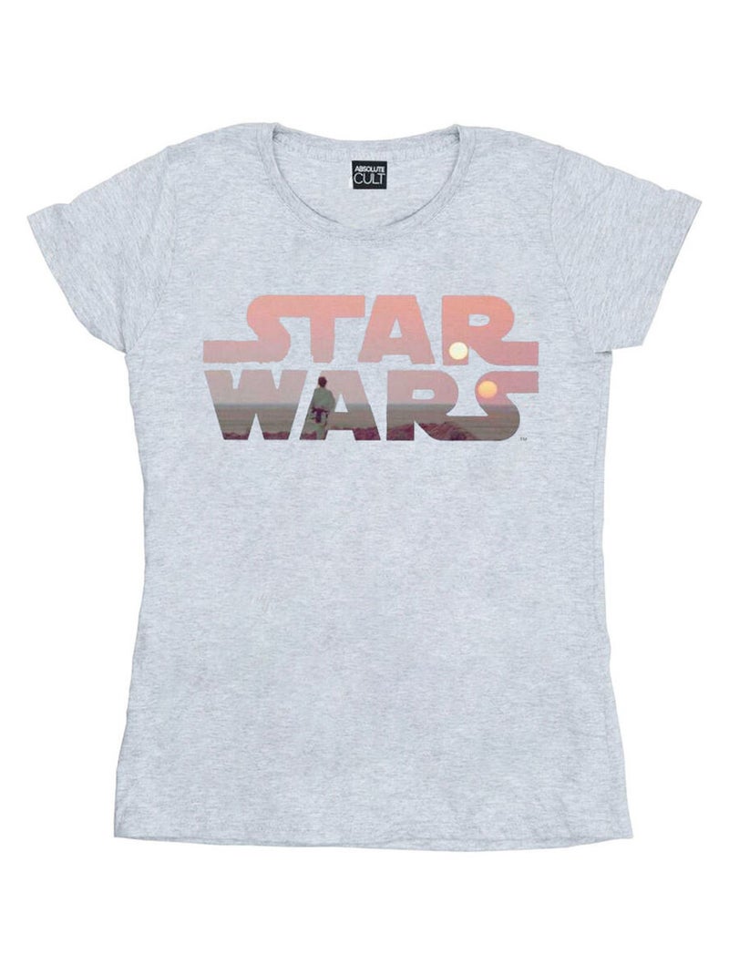 Star Wars - T-shirt TATOOINE Gris chiné - Kiabi