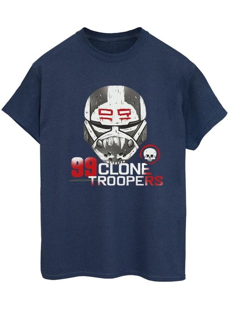 Star Wars - T-shirt THE BAD BATCH CLONE TROOPERS Bleu marine - Kiabi