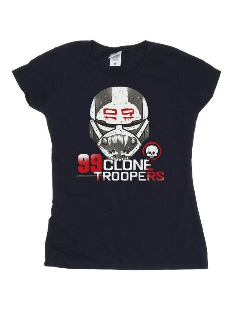 Star Wars - T-shirt THE BAD BATCH CLONE TROOPERS Bleu marine - Kiabi