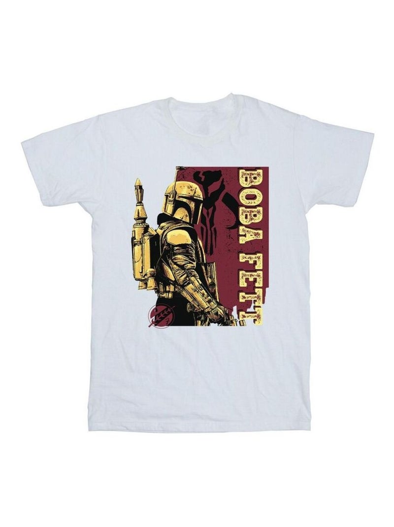 Star Wars - T-shirt THE BOOK OF BOBA FETT Blanc - Kiabi