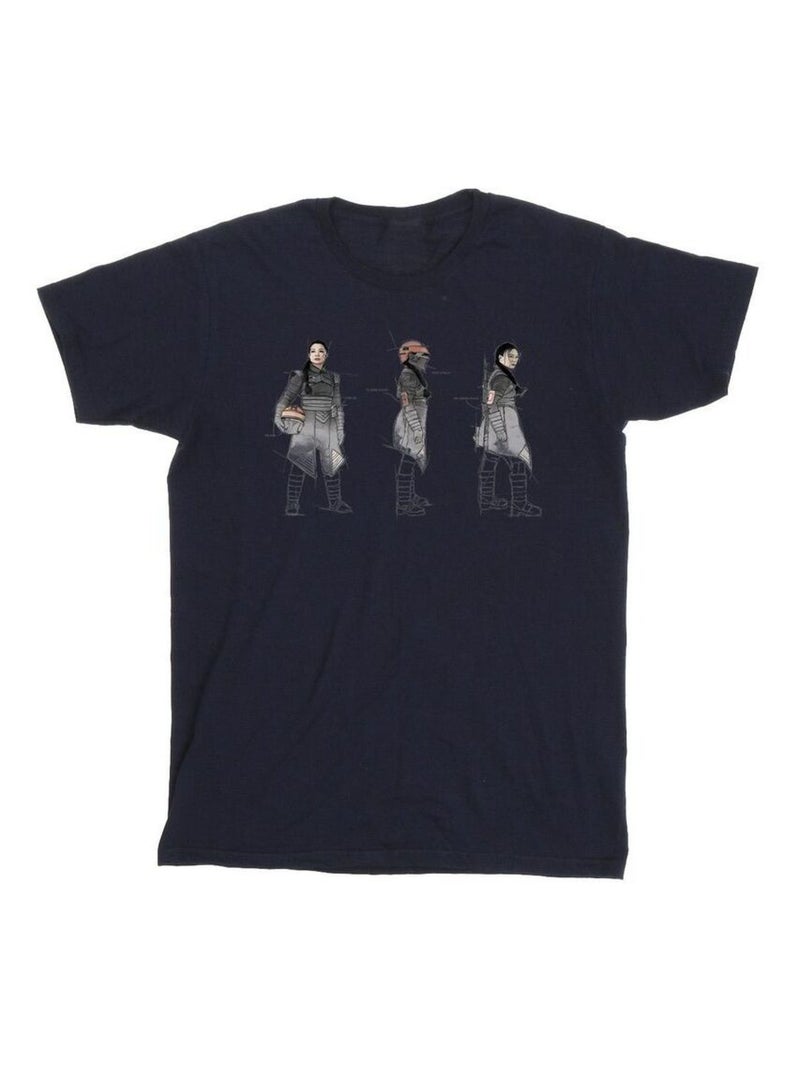 Star Wars - T-shirt THE BOOK OF BOBA FETT Bleu marine - Kiabi