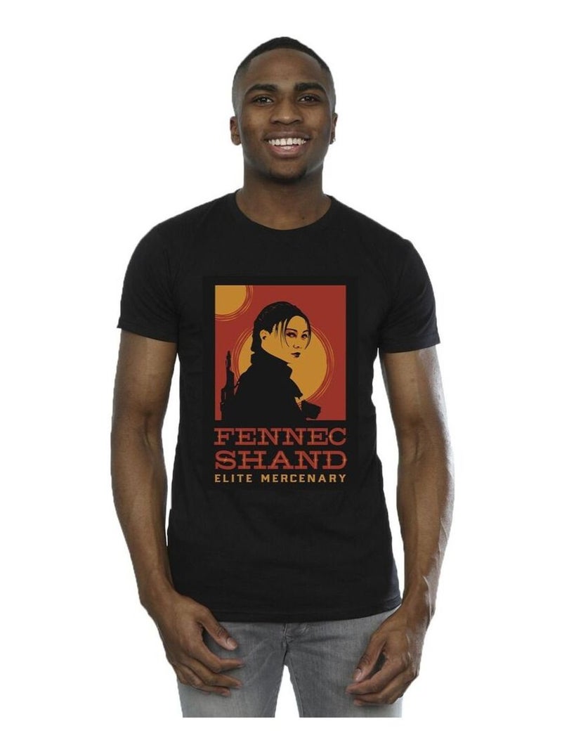 Star Wars - T-shirt THE BOOK OF BOBA FETT ELITE MERCENARY Noir - Kiabi