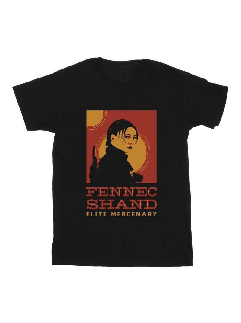 Star Wars - T-shirt THE BOOK OF BOBA FETT ELITE MERCENARY Noir - Kiabi