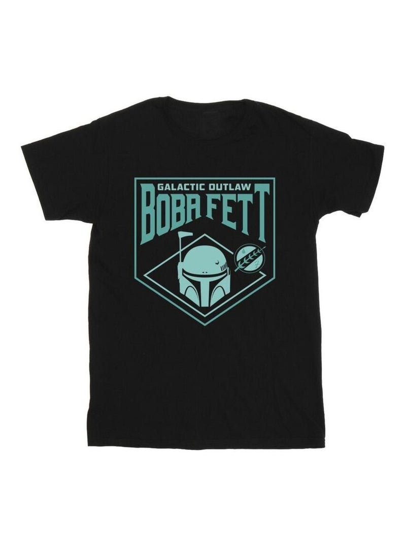Star Wars - T-shirt THE BOOK OF BOBA FETT GALACTIC Noir - Kiabi