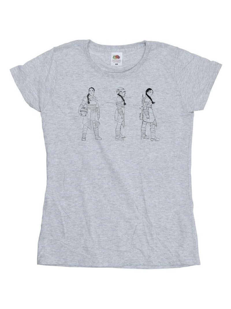 Star Wars - T-shirt THE BOOK OF BOBA FETT Gris chiné - Kiabi