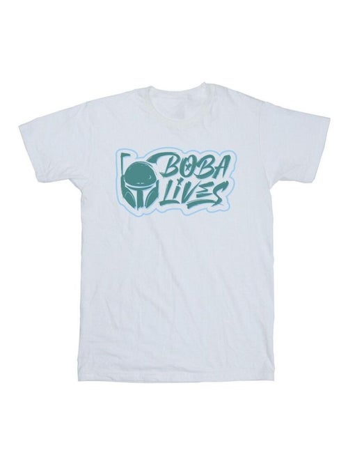 Star Wars - T-shirt THE BOOK OF BOBA FETT LIVES - Kiabi