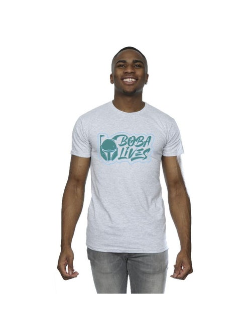 Star Wars - T-shirt THE BOOK OF BOBA FETT LIVES - Kiabi