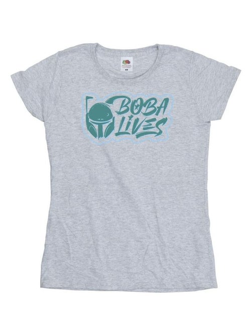 Star Wars - T-shirt THE BOOK OF BOBA FETT LIVES - Kiabi