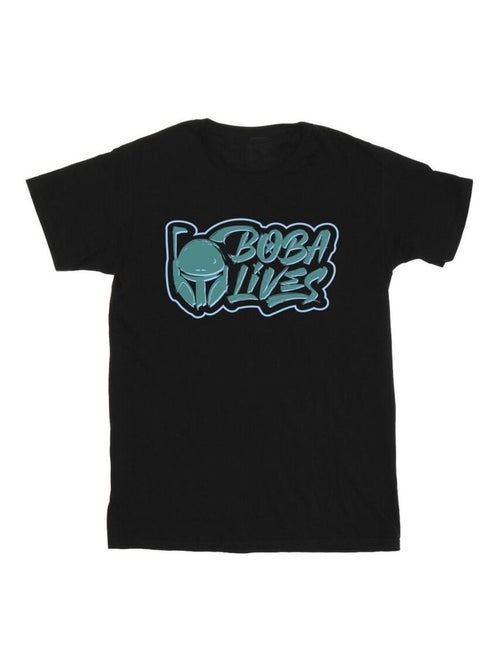 Star Wars - T-shirt THE BOOK OF BOBA FETT LIVES - Kiabi
