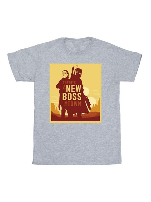Star Wars - T-shirt THE BOOK OF BOBA FETT NEW BOSS - Kiabi