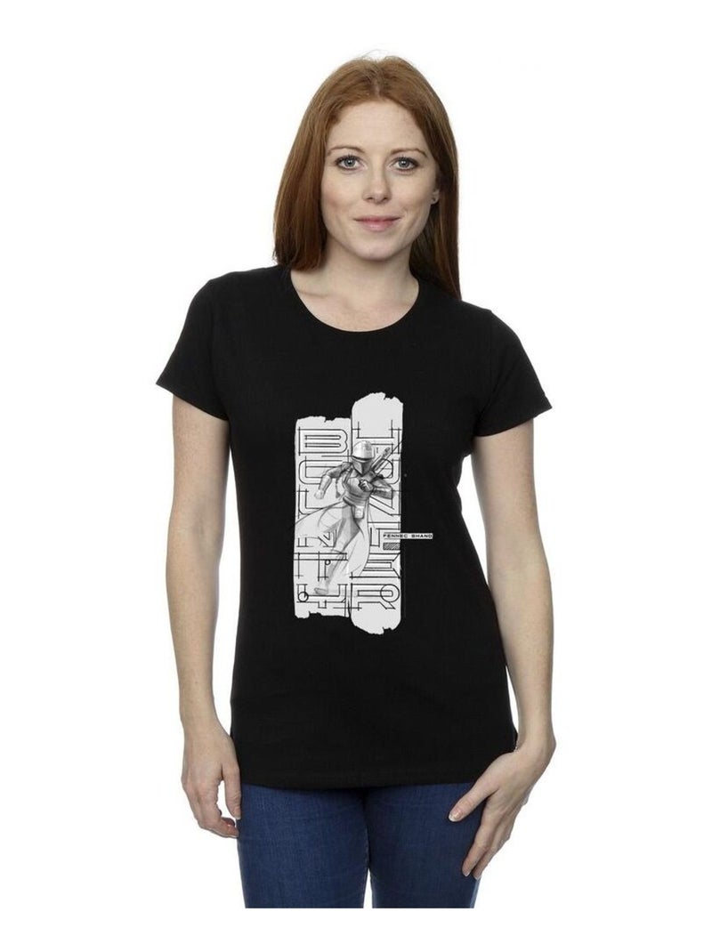 Star Wars - T-shirt THE BOOK OF BOBA FETT Noir - Kiabi