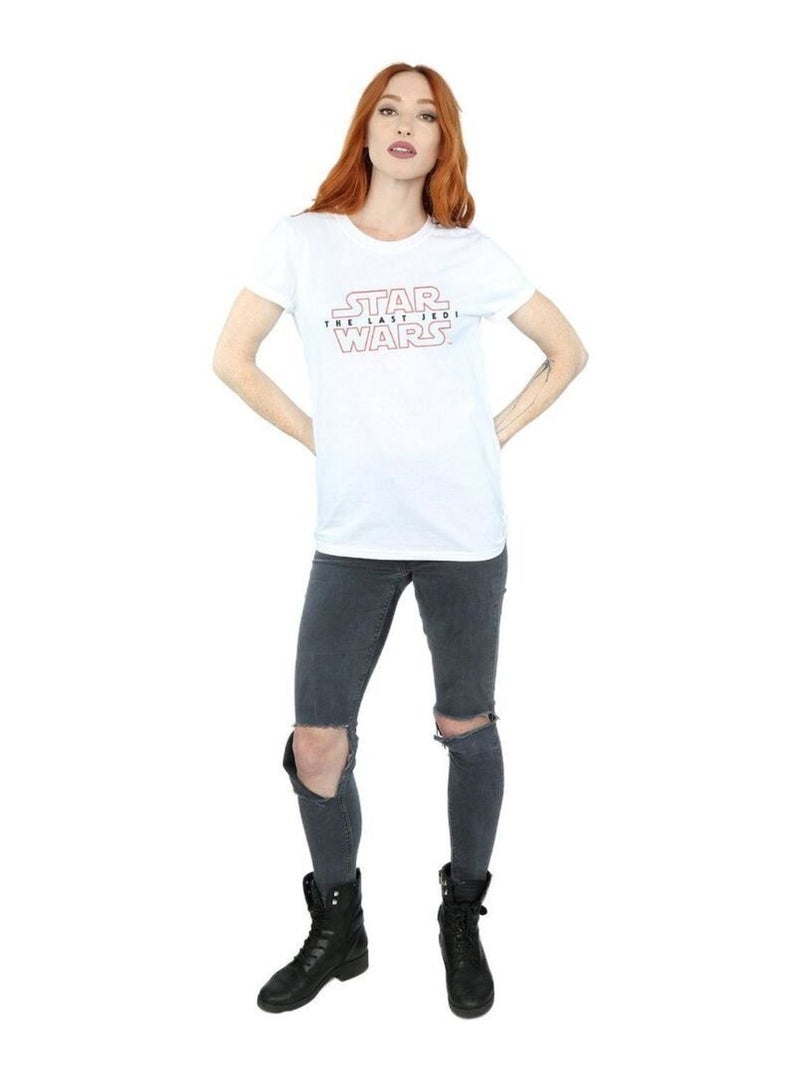 Star Wars - T-shirt THE LAST JEDI Blanc - Kiabi