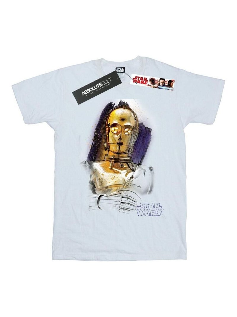 Star Wars - T-shirt THE LAST JEDI Blanc - Kiabi