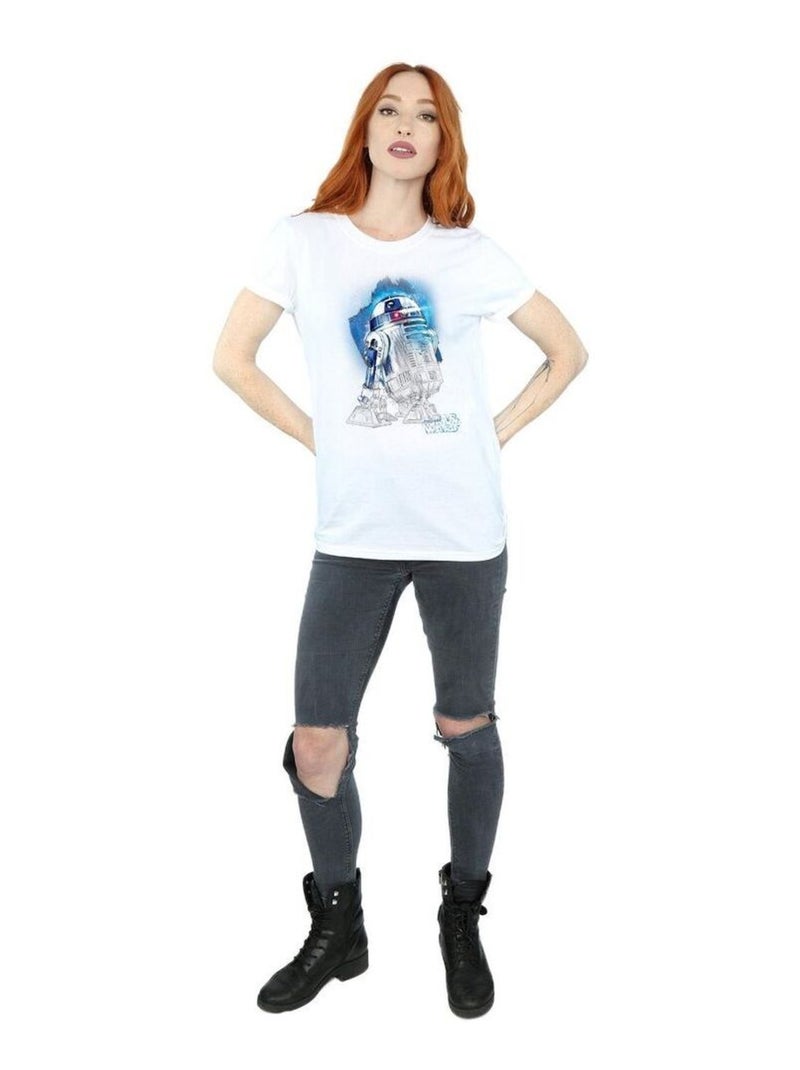 Star Wars - T-shirt THE LAST JEDI Blanc - Kiabi