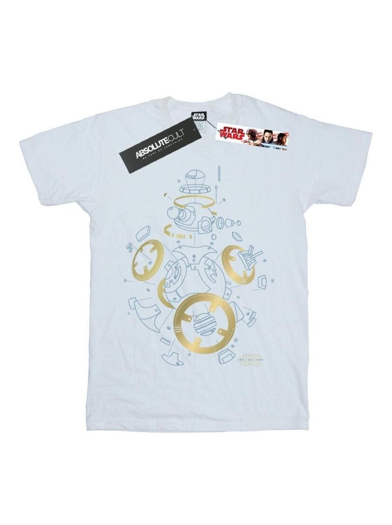 Star Wars - T-shirt THE LAST JEDI Blanc - Kiabi
