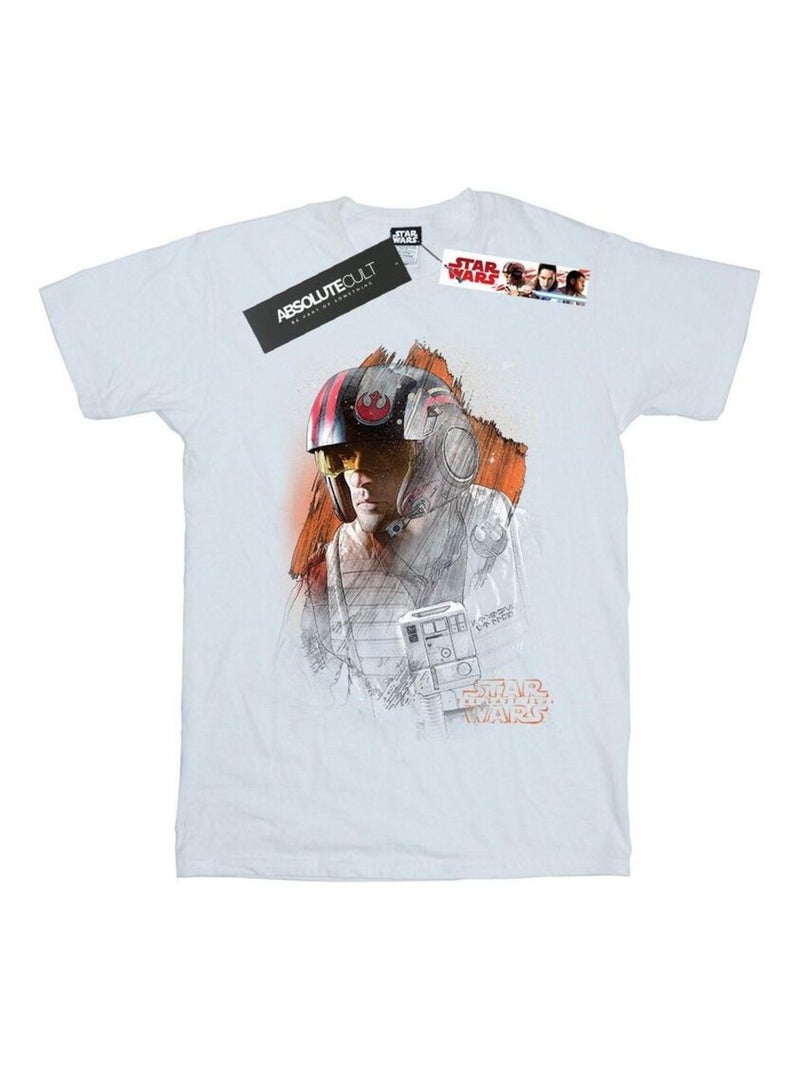 Star Wars - T-shirt THE LAST JEDI Blanc - Kiabi
