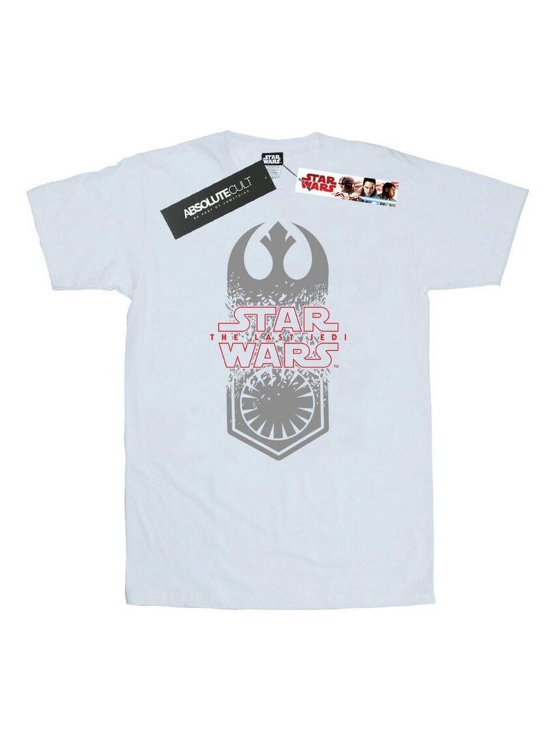 Star Wars - T-shirt THE LAST JEDI Blanc - Kiabi
