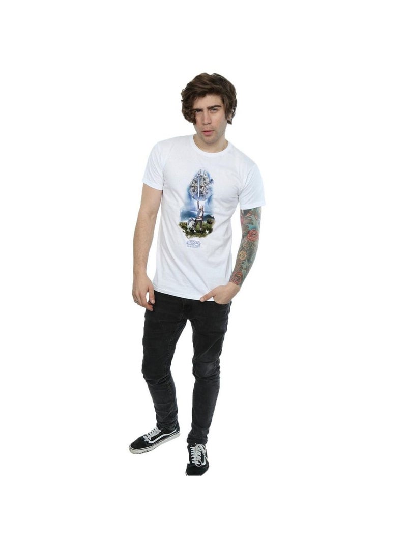 Star Wars - T-shirt THE LAST JEDI Blanc - Kiabi