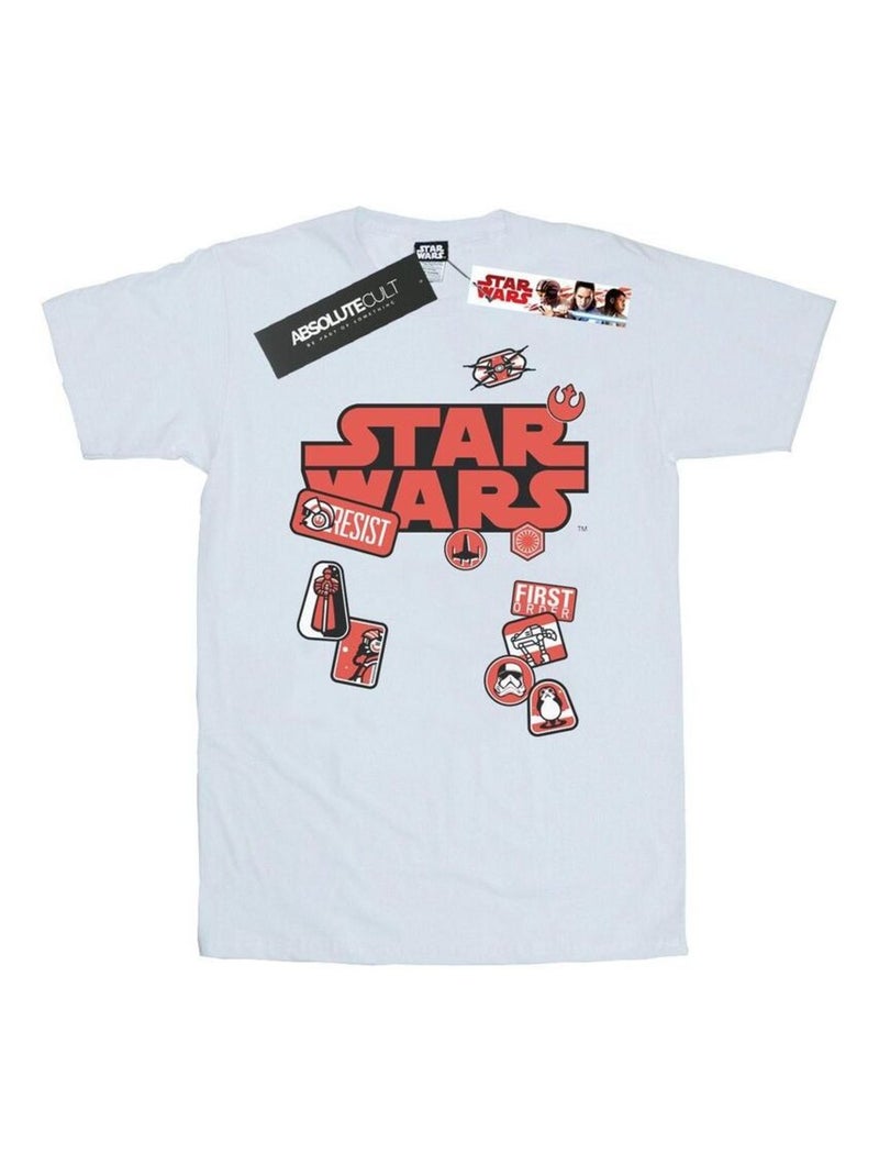 Star Wars - T-shirt THE LAST JEDI Blanc - Kiabi
