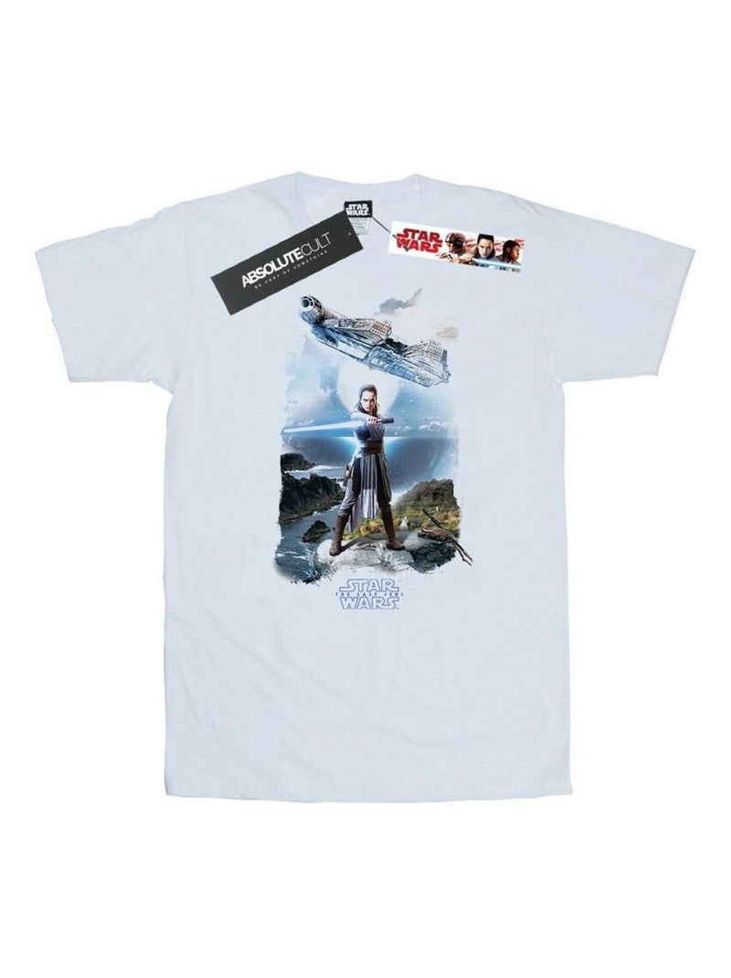 Star Wars - T-shirt THE LAST JEDI Blanc - Kiabi