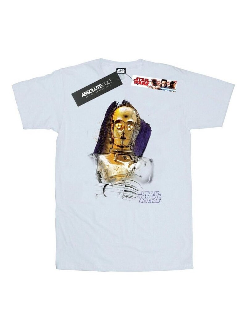 Star Wars - T-shirt THE LAST JEDI Blanc - Kiabi