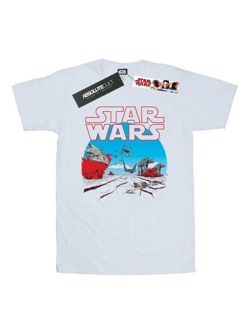 Star Wars - T-shirt THE LAST JEDI Blanc - Kiabi