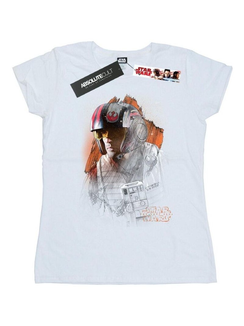 Star Wars - T-shirt THE LAST JEDI Blanc - Kiabi