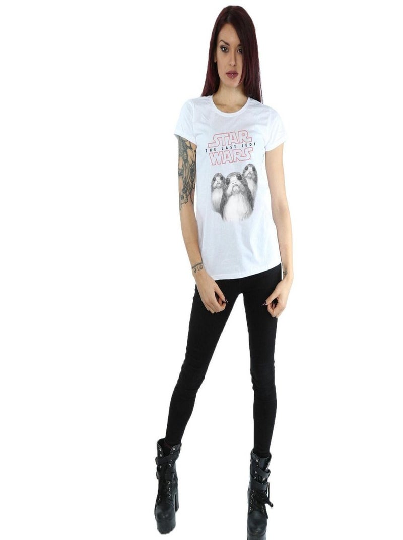 Star Wars - T-shirt THE LAST JEDI Blanc - Kiabi