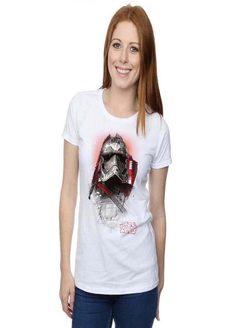 Star Wars - T-shirt THE LAST JEDI Blanc - Kiabi