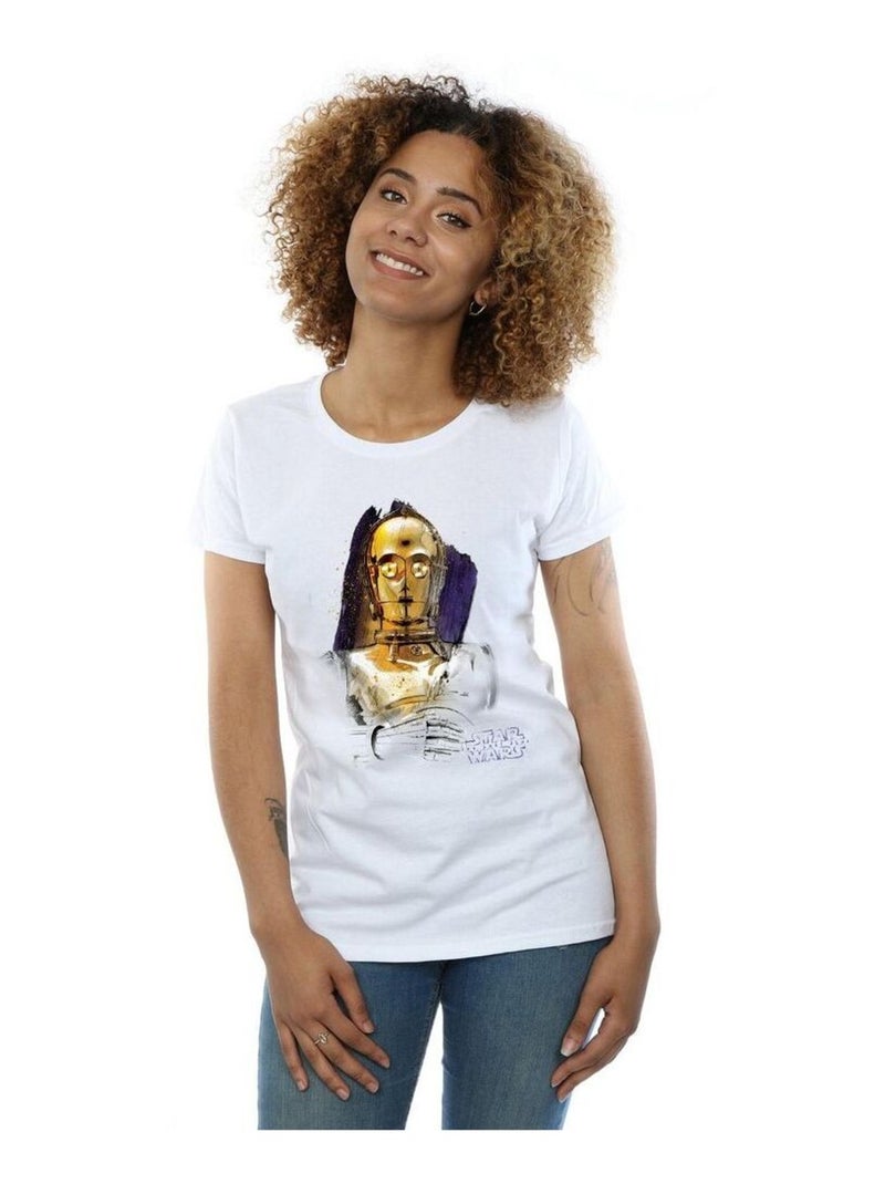 Star Wars - T-shirt THE LAST JEDI Blanc - Kiabi