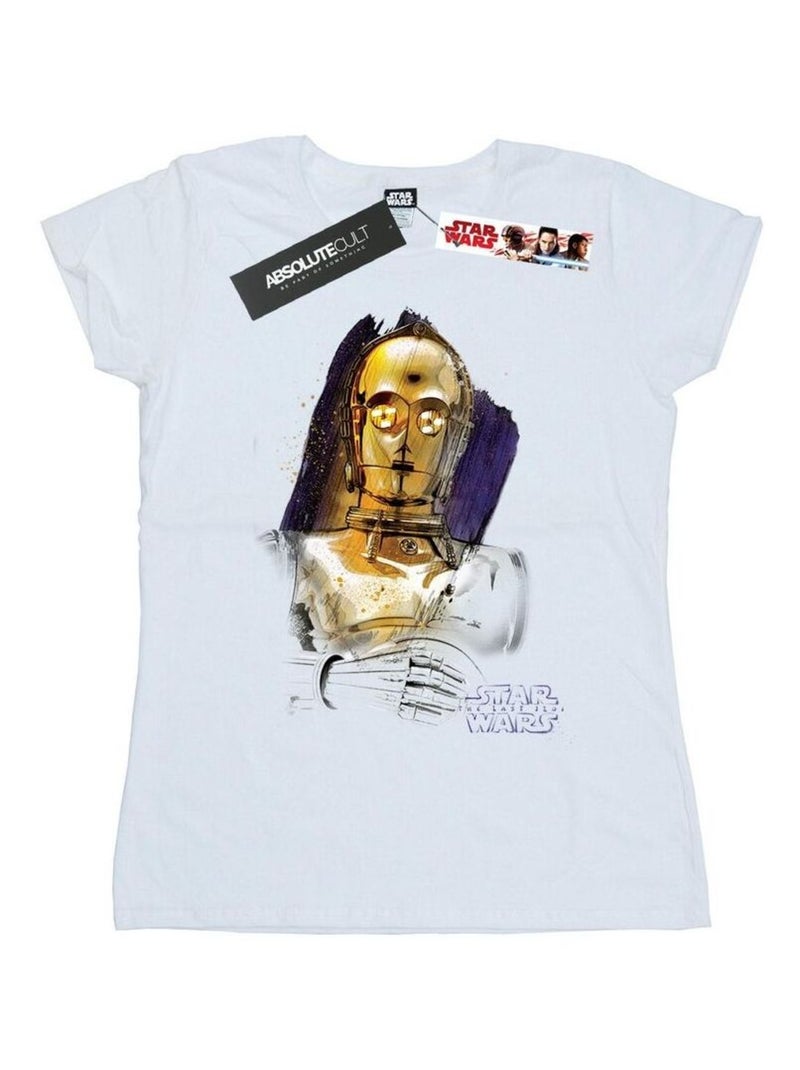 Star Wars - T-shirt THE LAST JEDI Blanc - Kiabi