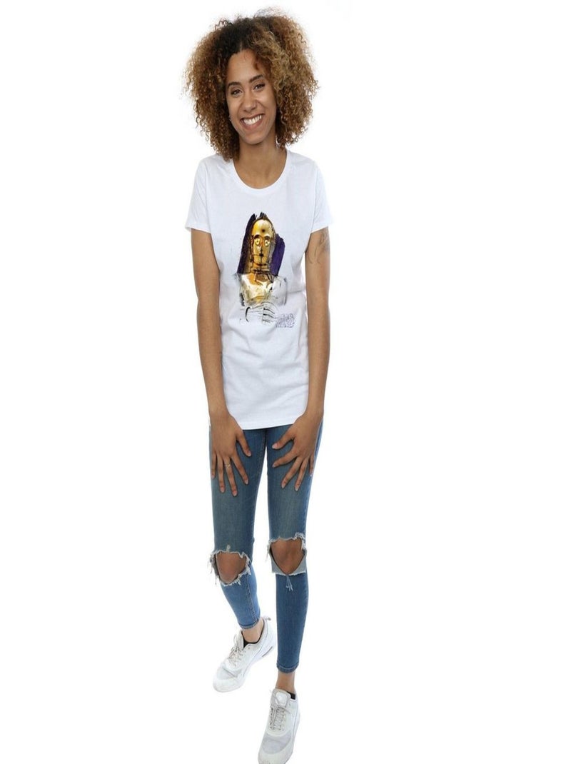 Star Wars - T-shirt THE LAST JEDI Blanc - Kiabi