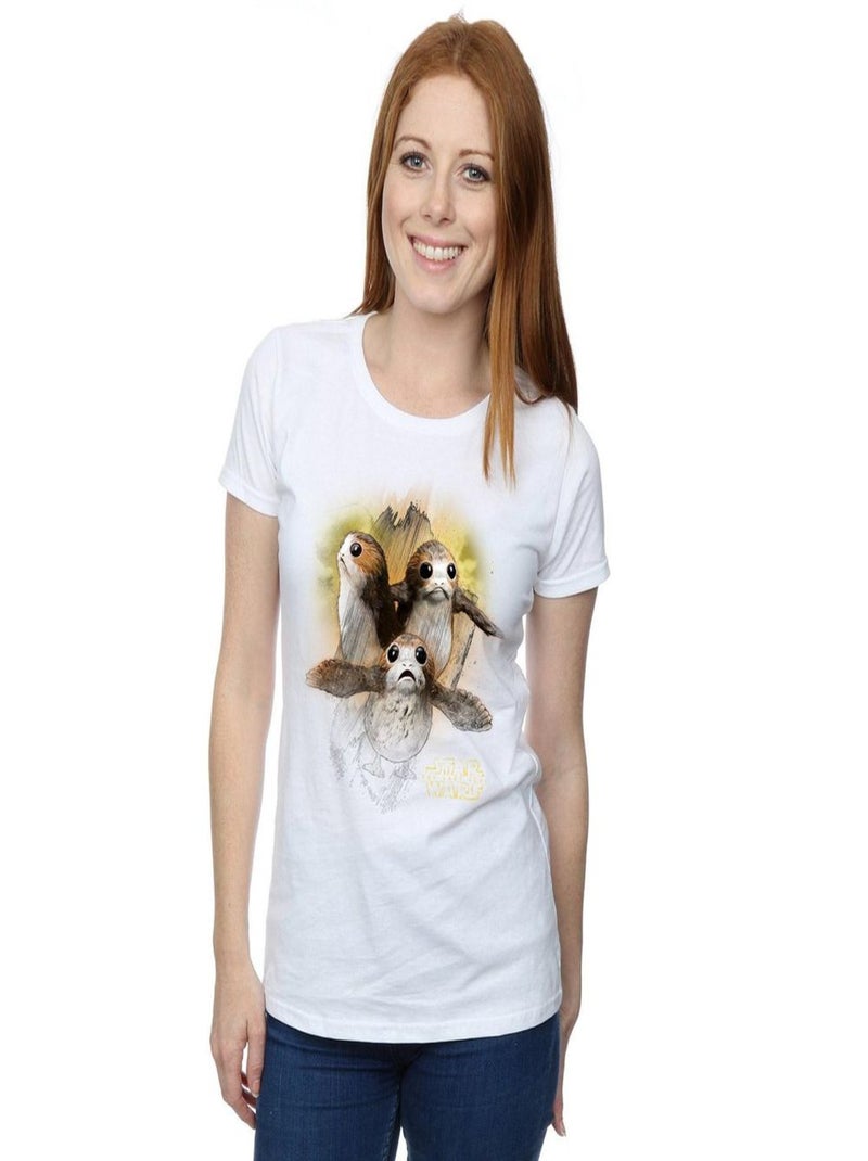 Star Wars - T-shirt THE LAST JEDI Blanc - Kiabi
