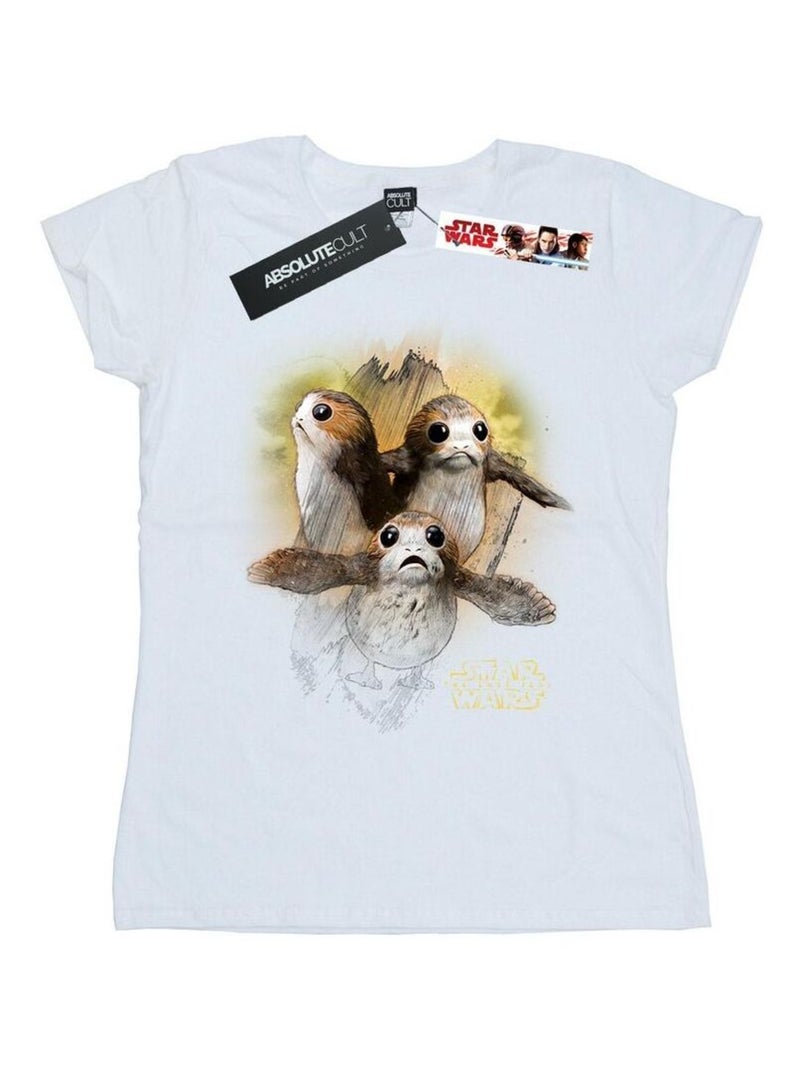 Star Wars - T-shirt THE LAST JEDI Blanc - Kiabi