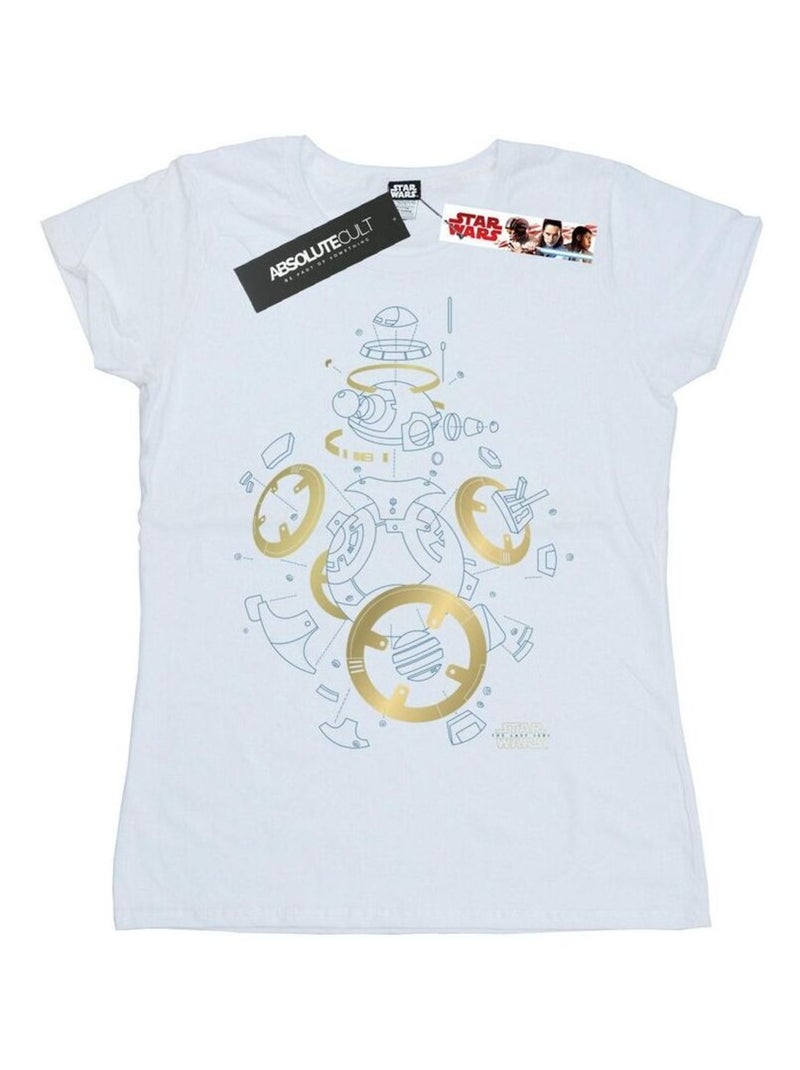 Star Wars - T-shirt THE LAST JEDI Blanc - Kiabi
