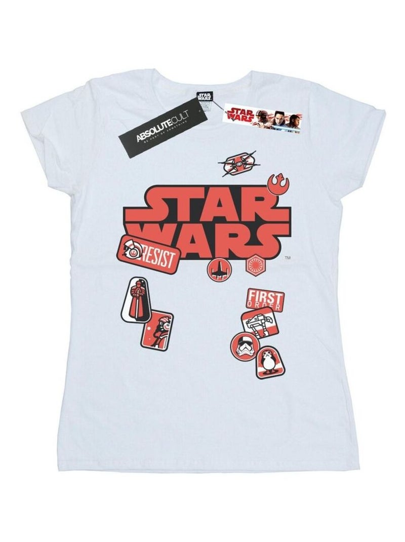 Star Wars - T-shirt THE LAST JEDI Blanc - Kiabi