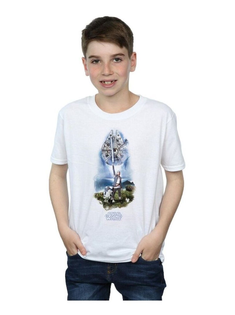 Star Wars - T-shirt THE LAST JEDI Blanc - Kiabi